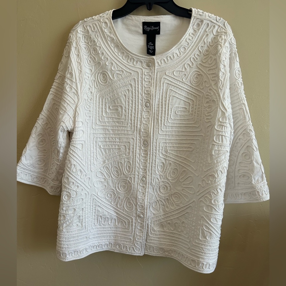 Maggie Barnes Ribbon Embroidered Jacket - Picture 2 of 10